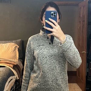 Eddie Bauer Men's Gray Crewneck Sweater